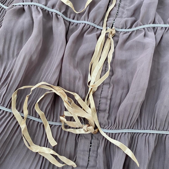 Renfaire Fantasy Elegant Brown Off-Shoulder Women's Top - Picture 5 of 11